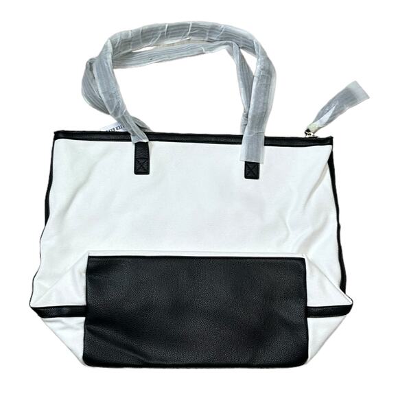 Walter Baker Carly Bag White Canvas Tote Bag Large New With Tags NWT - Picture 3 of 7